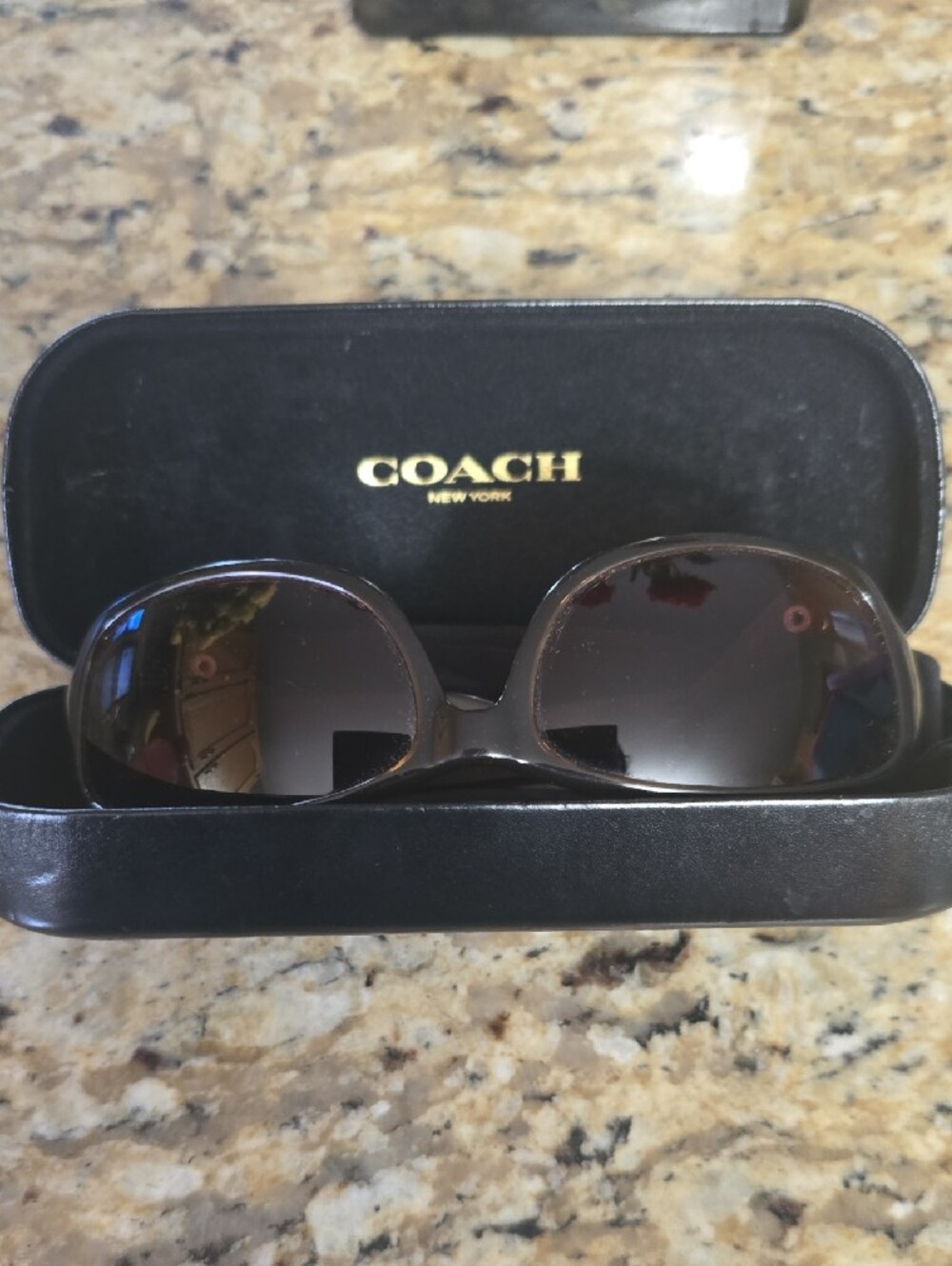 Coach Women's Brown Frame with Brown Gradient Lenses Sunglasses - Picture 11 of 12